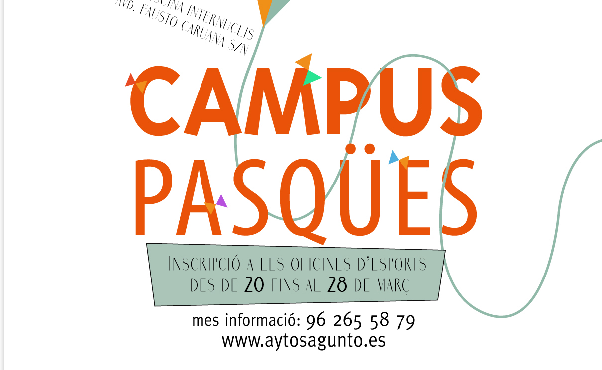 El departamento de Deportes del Ayuntamiento de Sagunto prepara el primer año del Campus Pasqües