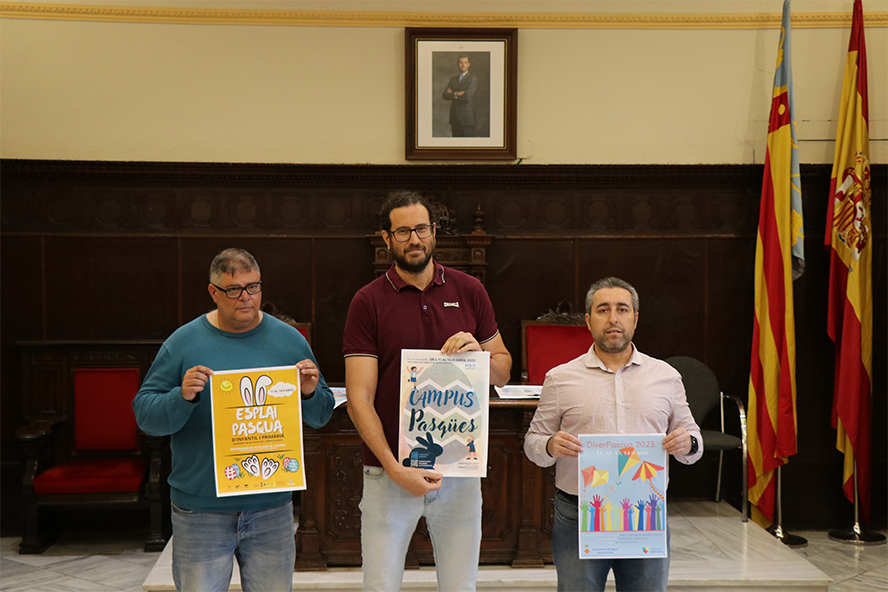 El Ayuntamiento de Sagunto presenta el Campus Pasqües, el Esplai Pasqua y Diver Pasqua 2023