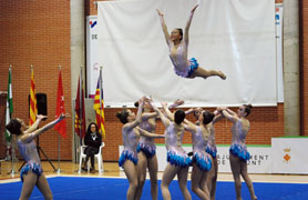 La 1ª Fase de la Copa de España de Gimnasia Estética de Grupo marca el fin de semana con una gran asistencia