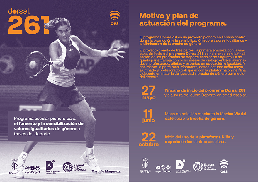 Sagunto debatirá este sábado acerca de la brecha de género y la igualdad en el deporte