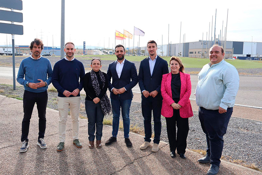 Una delegación del Ayuntamiento de Sagunto visita las instalaciones logísticas de Inditex en Zaragoza