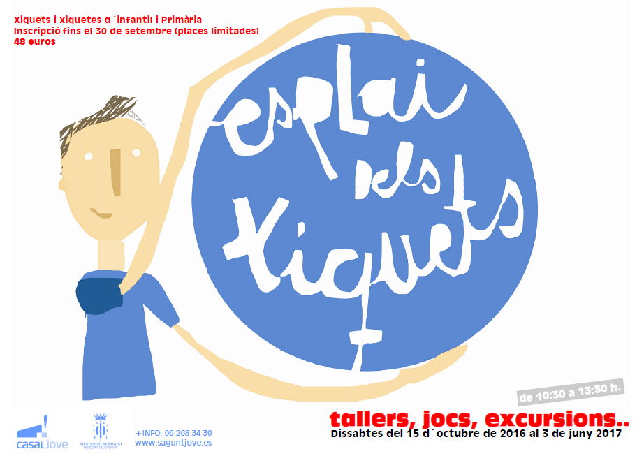 El programa lúdico-educativo “Esplai de xiquets” comienza este sábado