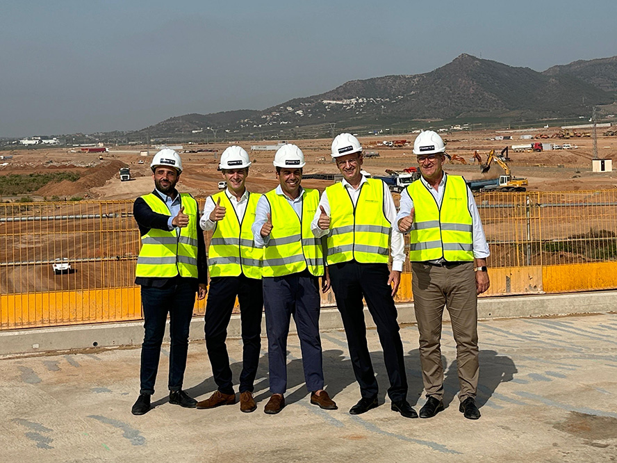 El alcalde de Sagunto y el president de la Generalitat Valenciana visitan las obras en Parc Sagunt  II donde se ubicará la gigafactoría