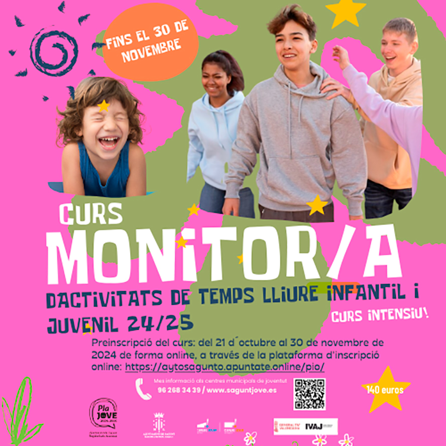 La concejalía de Juventud e Infancia organiza un  curso para formar a monitores y monitoras de tiempo libre