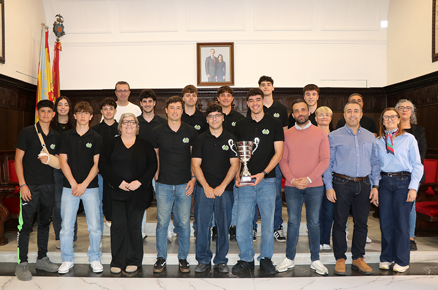 Tras ganar la Liga Oro Masculina, el CP Alas de Sagunto obtiene un reconocimiento oficial en el Ayuntamiento
