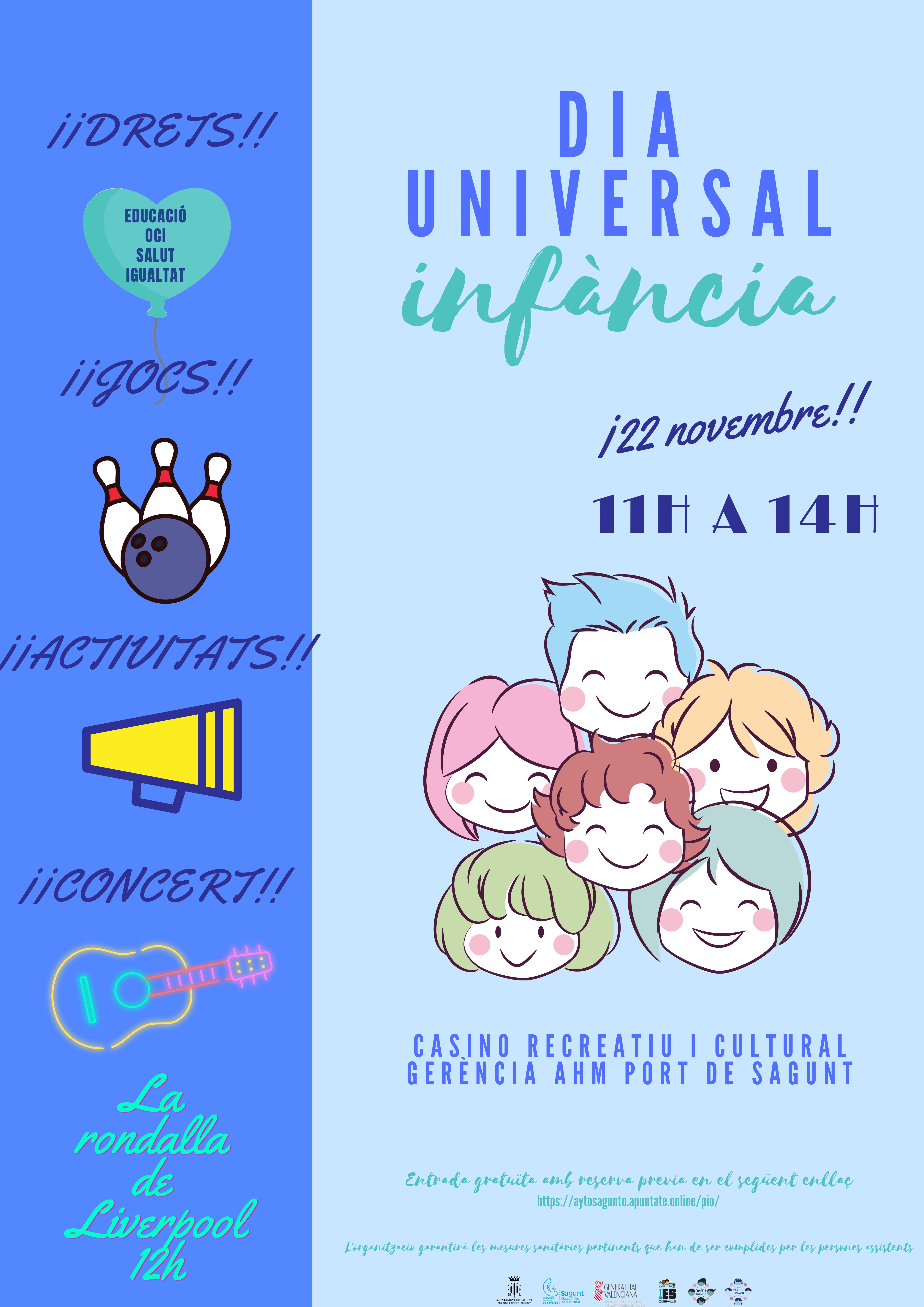 La concejalía de Juventud e Infancia conmemora el Día Mundial de la Infancia con actividades durante todo el fin de semana