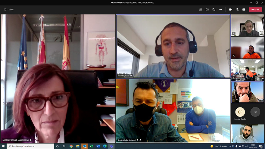 El Ayuntamiento de Sagunto y la Dirección General de Industria abordan la búsqueda de fórmulas para la preservación de los puestos de trabajo en Pilkington