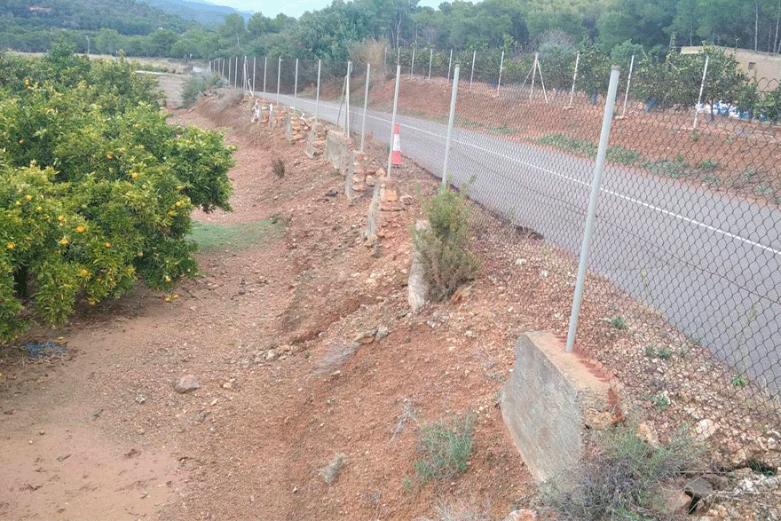 El miércoles, 16 de febrero, empiezan las obras de reparación de un tramo del camino Algepsar (Camino Viejo de Teruel)