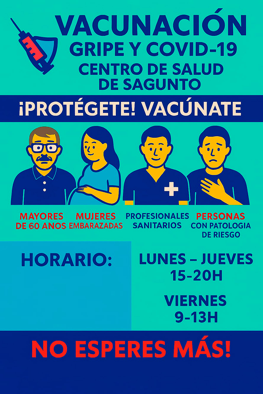 El departamento de Sanidad anima a la ciudadanía a vacunarse contra la gripe ante la subida de la incidencia