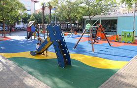 Las obras en la zona de juegos infantiles de la Glorieta han finalizado