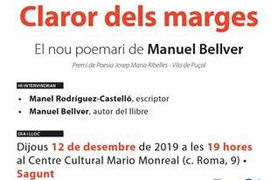 El saguntino Manuel Bellver presenta su nuevo poemario ‘Claror dels marges’