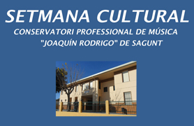 El conservatorio profesional de música Joaquín Rodrigo acoge la Semana Cultural de puertas abiertas